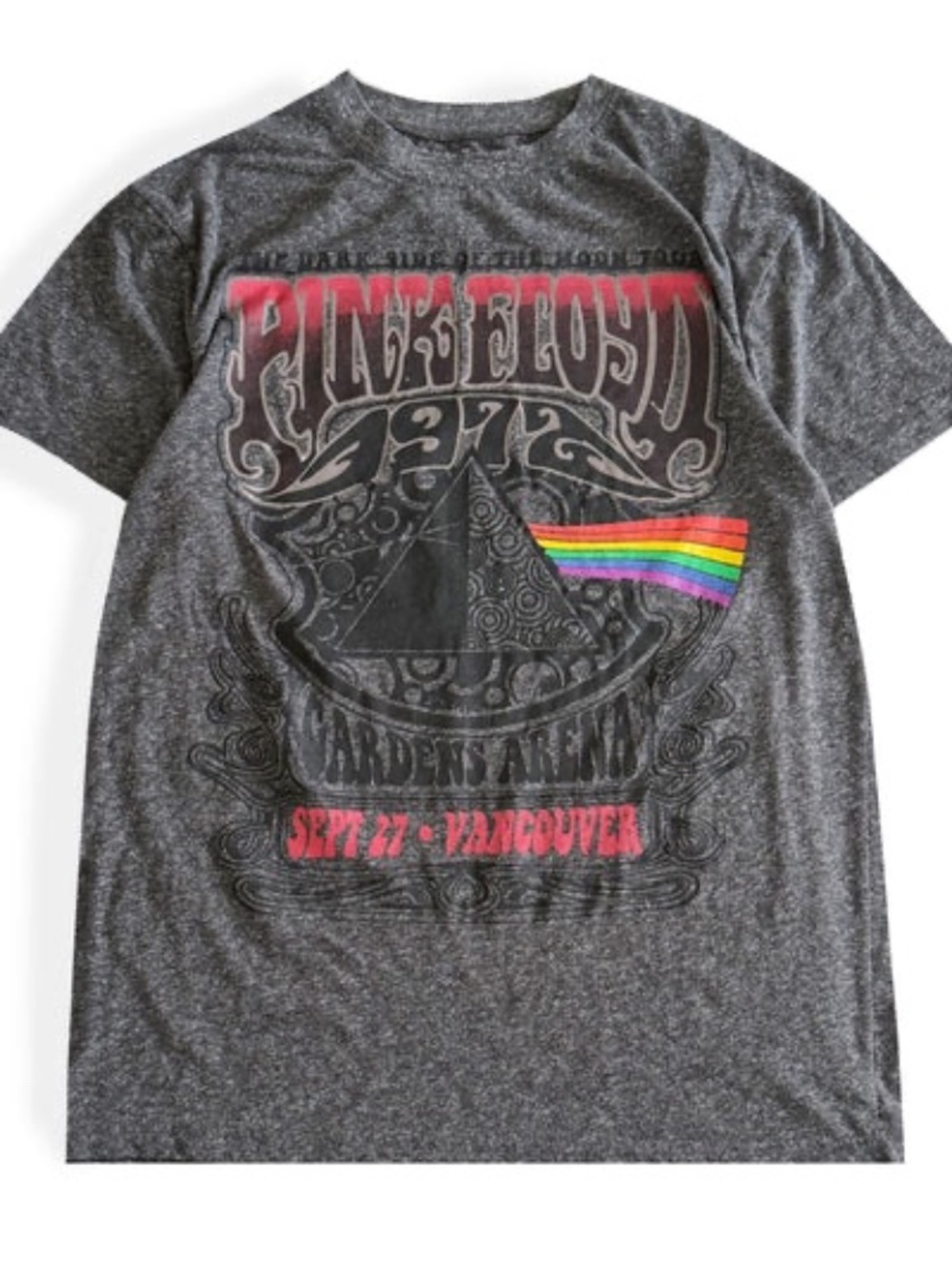 Vintage Pink Floyd Tee Shirt, The Dark Side of the Moon Tour, Vancouver 1972, M